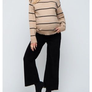 NWT Thyme black corduroy maternity pants size M